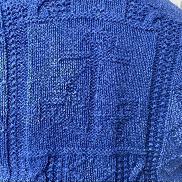 Ralph Lauren Sun Fade Blue Cotton Nautical Inspired Toggle Cardigan Sweater - Picture 8 of 16